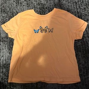Orange Butterfly Shirt